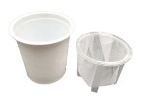 Keuring Wegwerp K-beker met ingebouwd filter